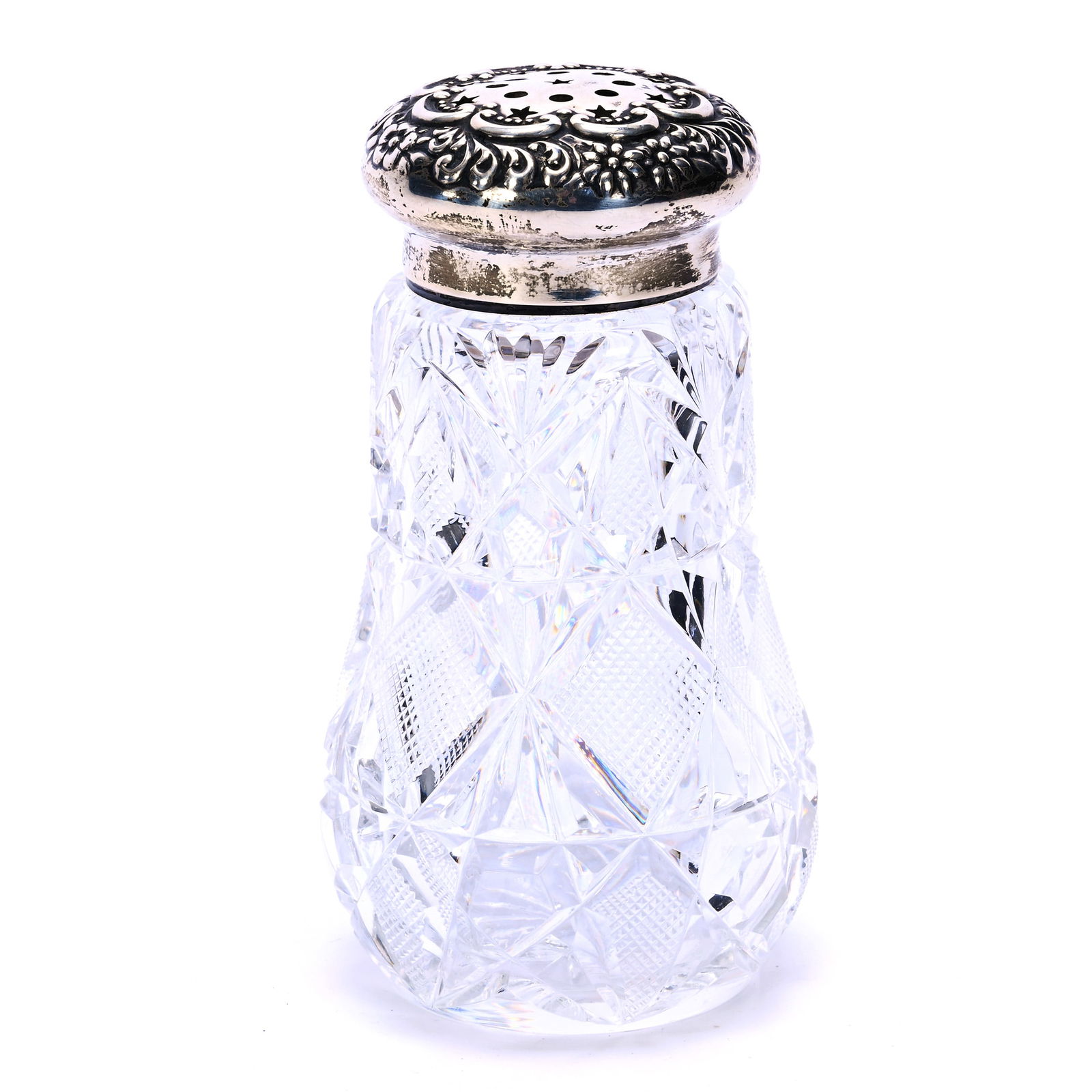 Sugar Shaker, American Brilliant Cut Glass, By Meriden (1 of 4)