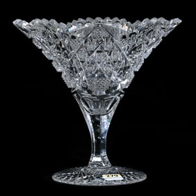 Tazza, American Brilliant Cut Glass