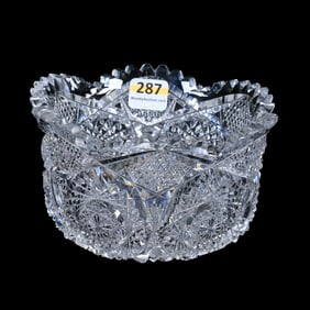 Flared Bowl, American Brilliant Cut Glass