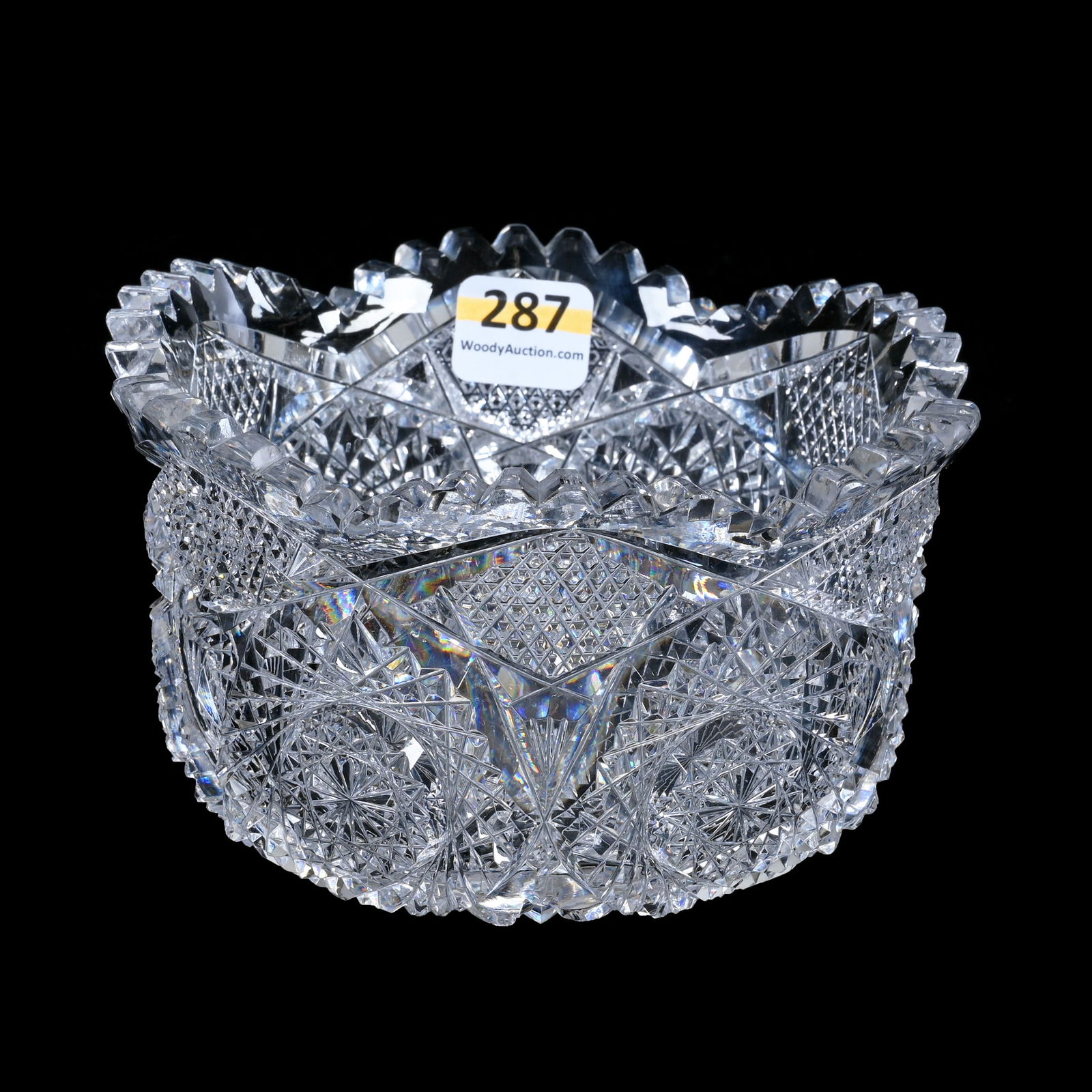 Flared Bowl, American Brilliant Cut Glass (1 of 4)