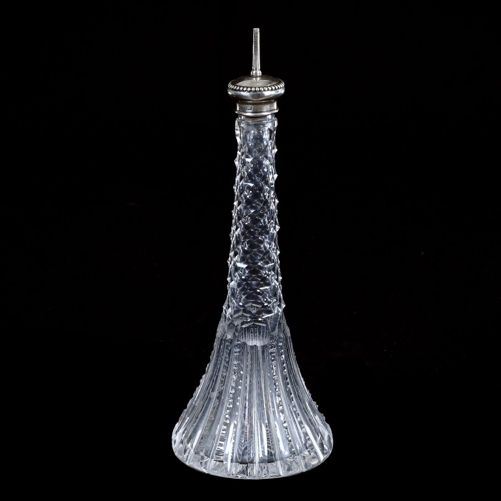 Barber's Bottle, American Brilliant Cut Glass, By Meriden (1 of 5)
