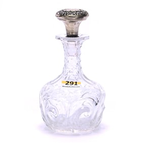 Cologne Bottle, American Brilliant Cut Glass, Snail Pattern By J. Hoare