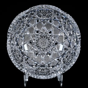 Bowl, American Brilliant Cut Glass, Seneca Pattern By Empire