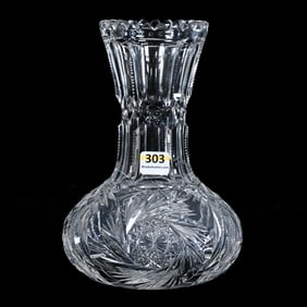 Vase, American Brilliant Cut Glass