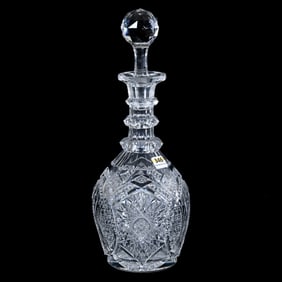 Decanter, American Brilliant Cut Glass