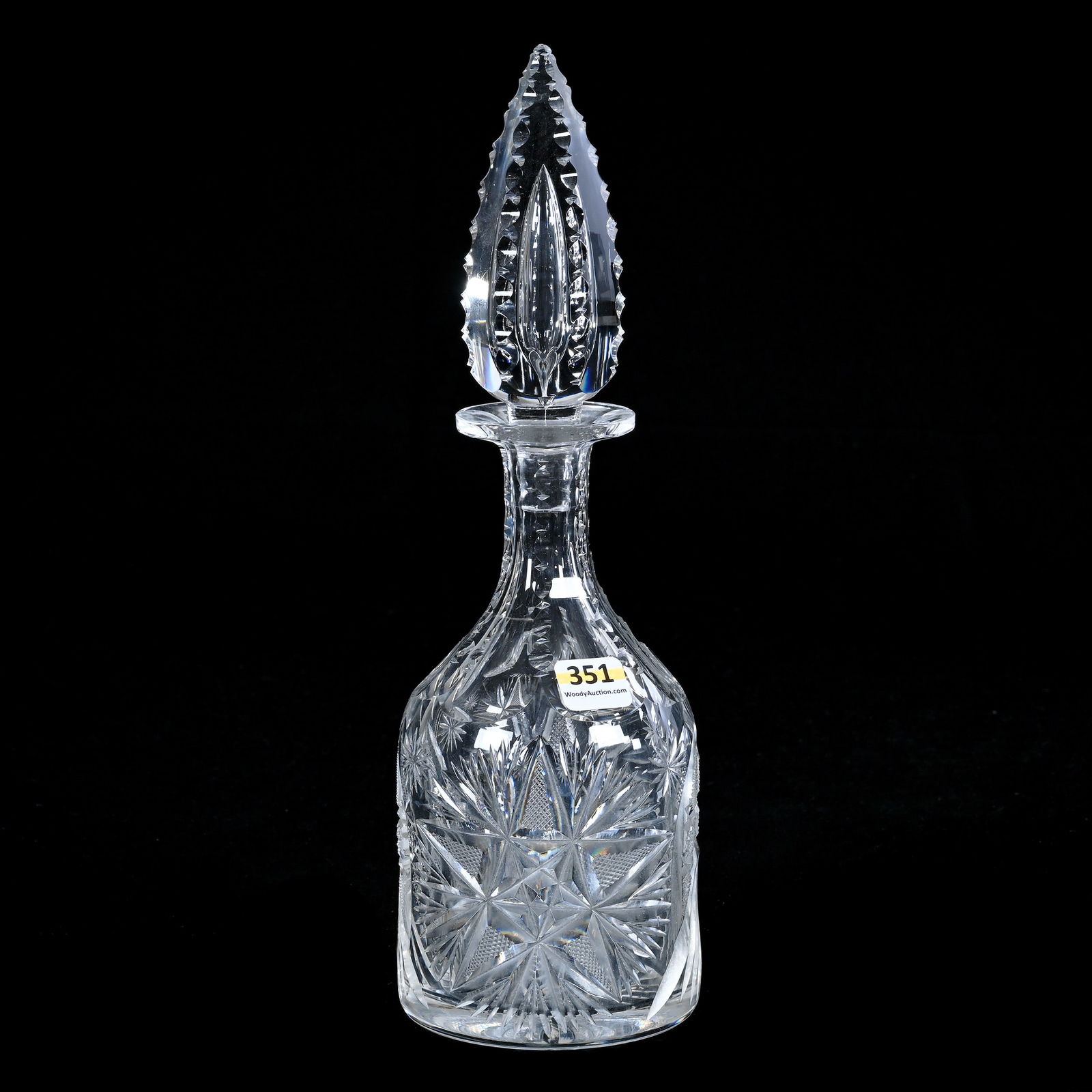 Decanter, American Brilliant Cut Glass, Rajah By Pitkin & Brooks (1 of 3)