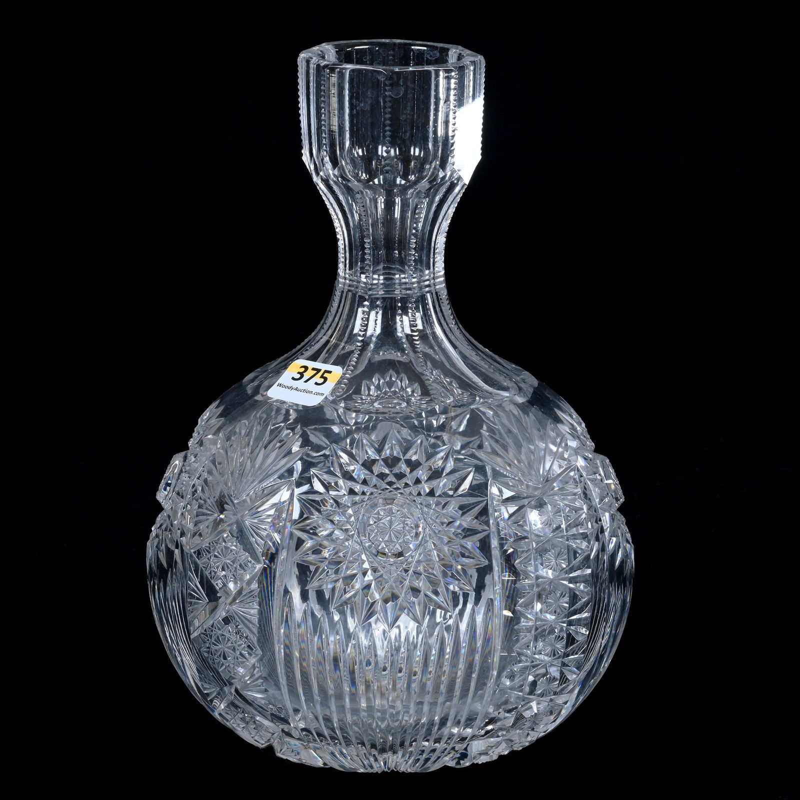 Water Carafe, American Brilliant Cut Glass, Primrose Pattern By Straus (1 of 3)
