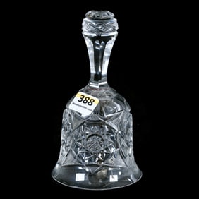 Dinner Bell, American Brilliant Cut Glass, Premier Pattern By Bergen