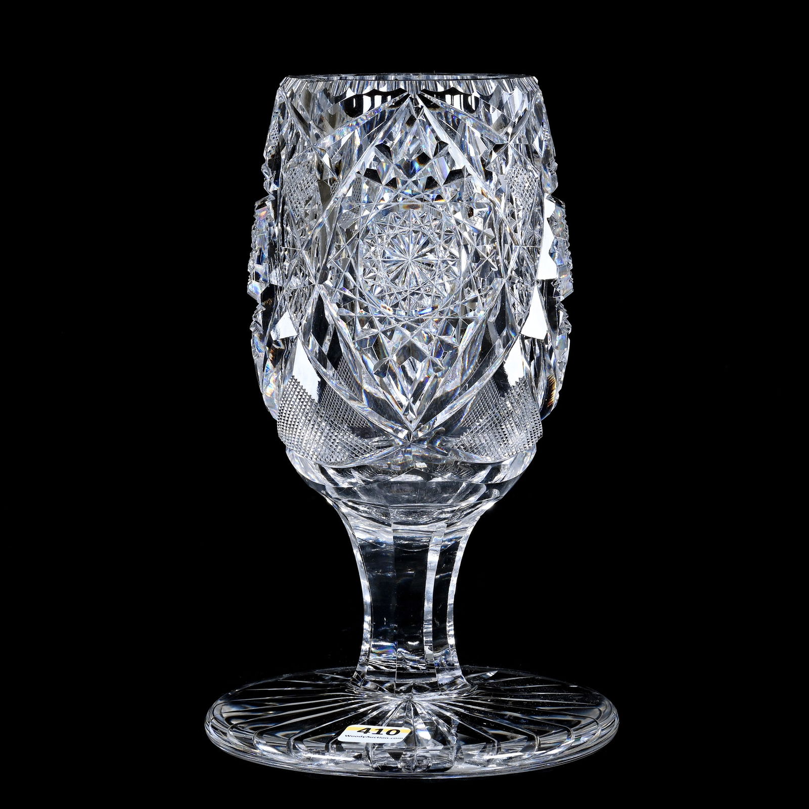 Pedestal Vase, American Brilliant Cut Glass, Creswick Pattern By Egginton (1 of 4)