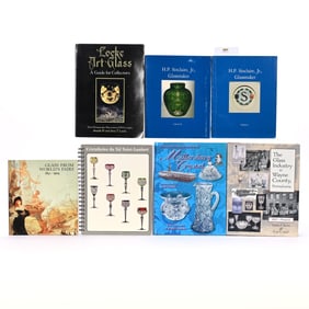 (7) Books/Catalogs On Glass