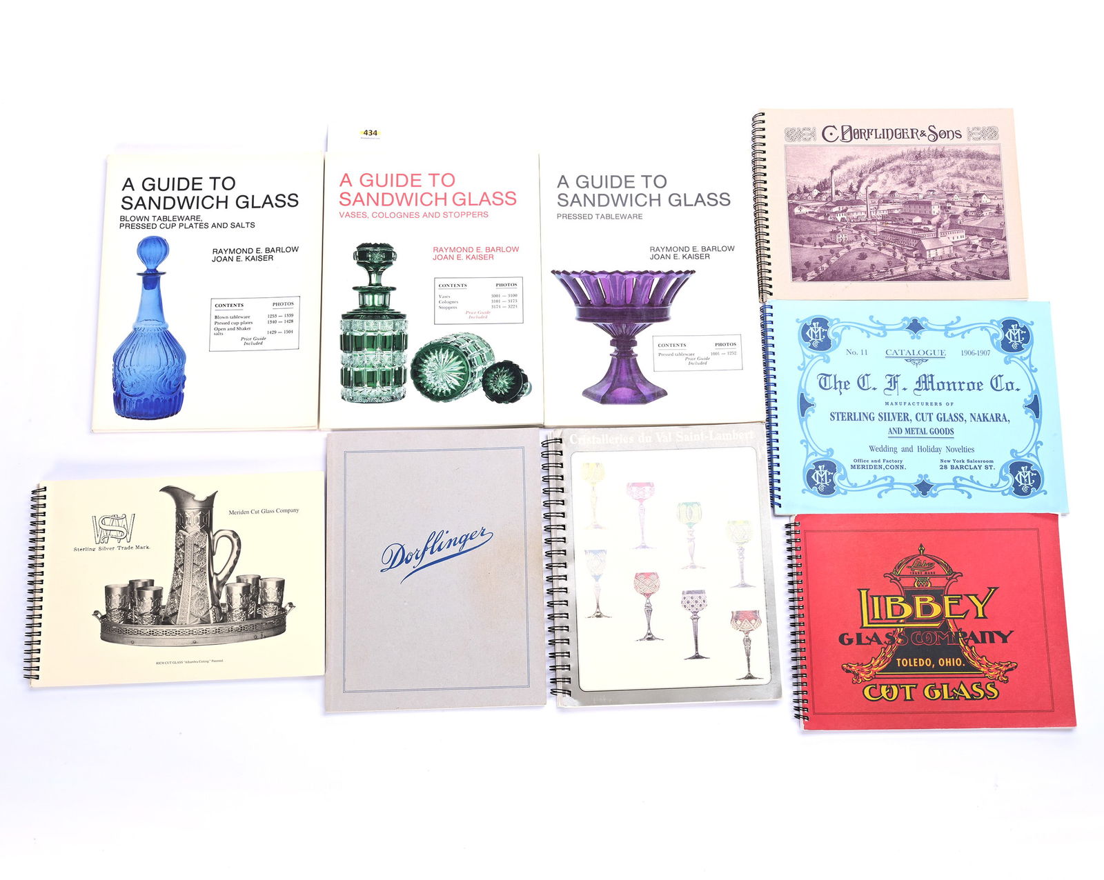 (9) Books/Catalogs On Sandwich Glass (1 of 5)