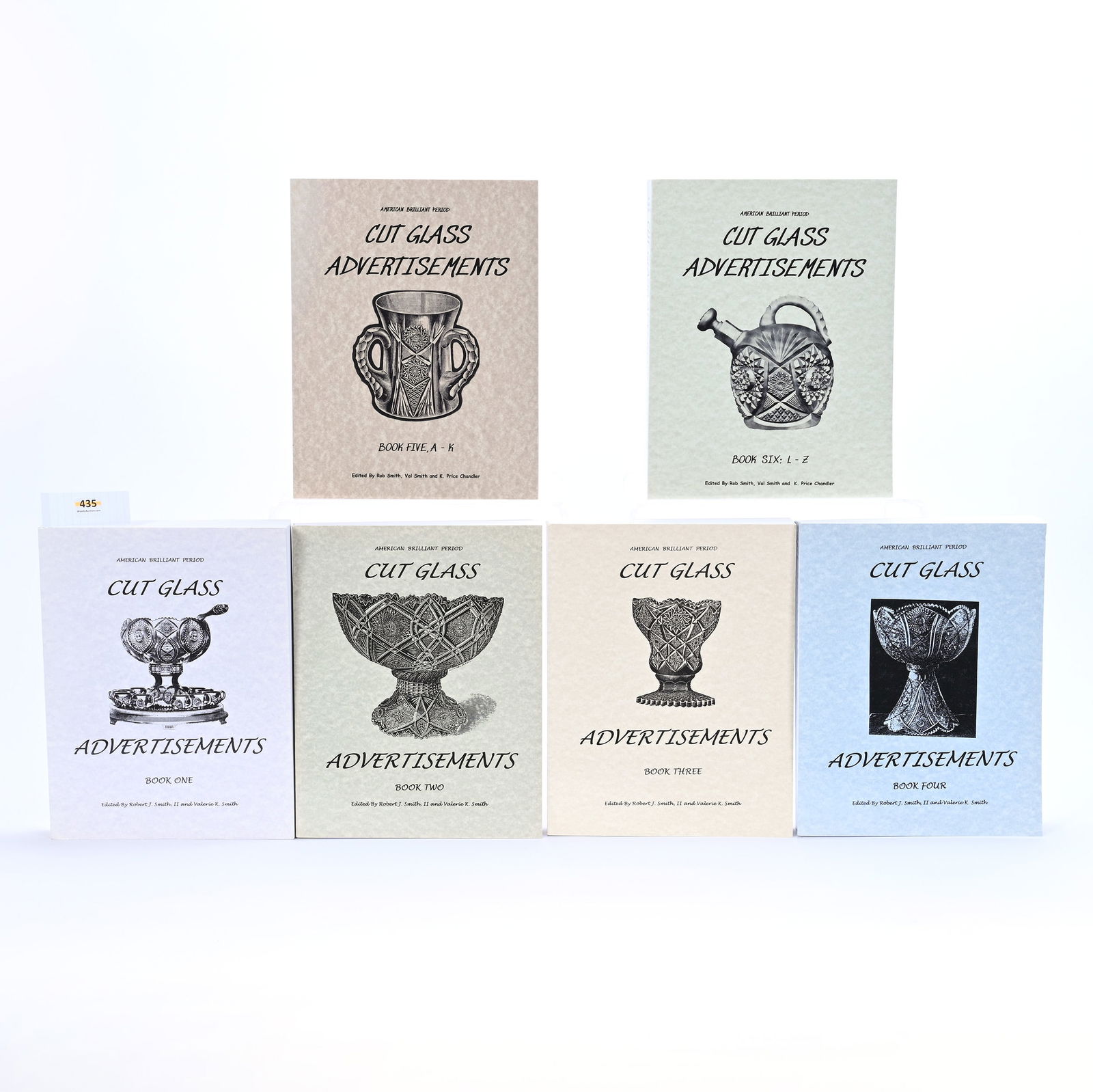 (6) Volumes Of Cut Glass Advertisements (1 of 2)