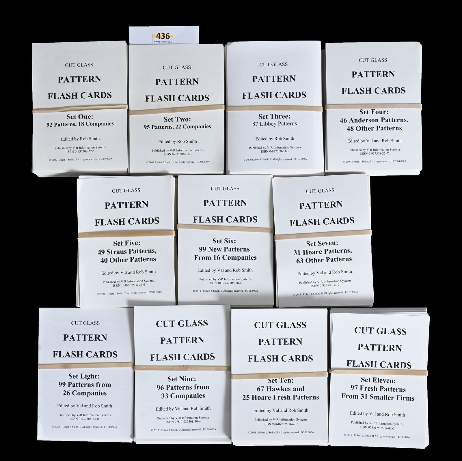 Set Of American Brilliant Cut Glass Pattern Flash Cards Edited By Val & Rob Smith (1 of 2)