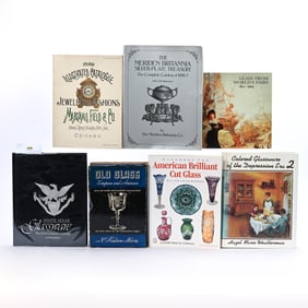 (7) Books/Catalogs On Glass