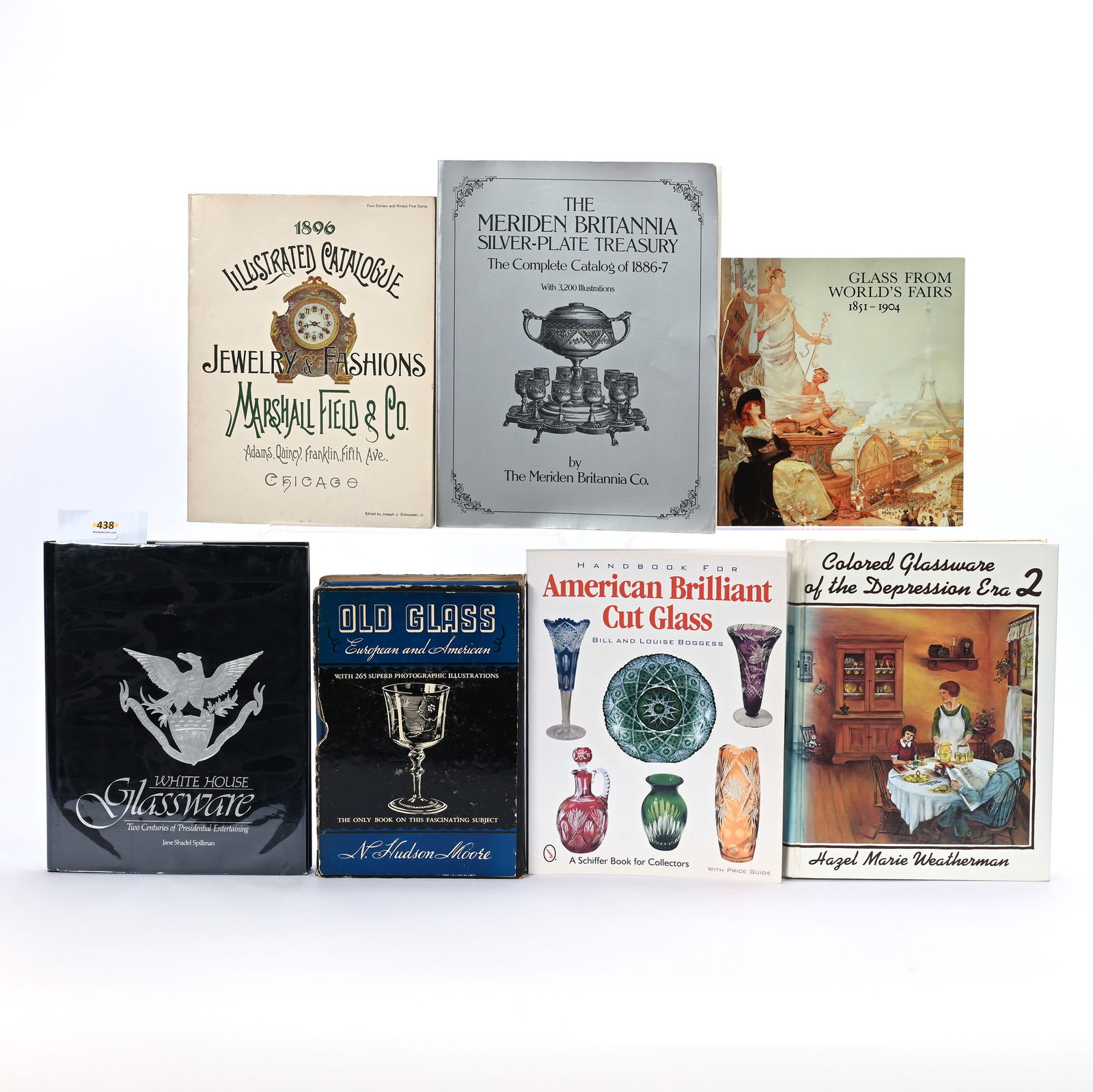 (7) Books/Catalogs On Glass (1 of 2)