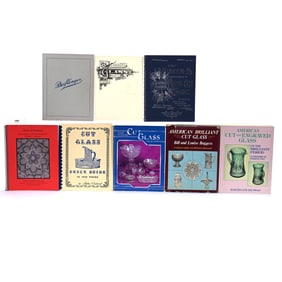 (8) Books/Catalogs On Cut Glass