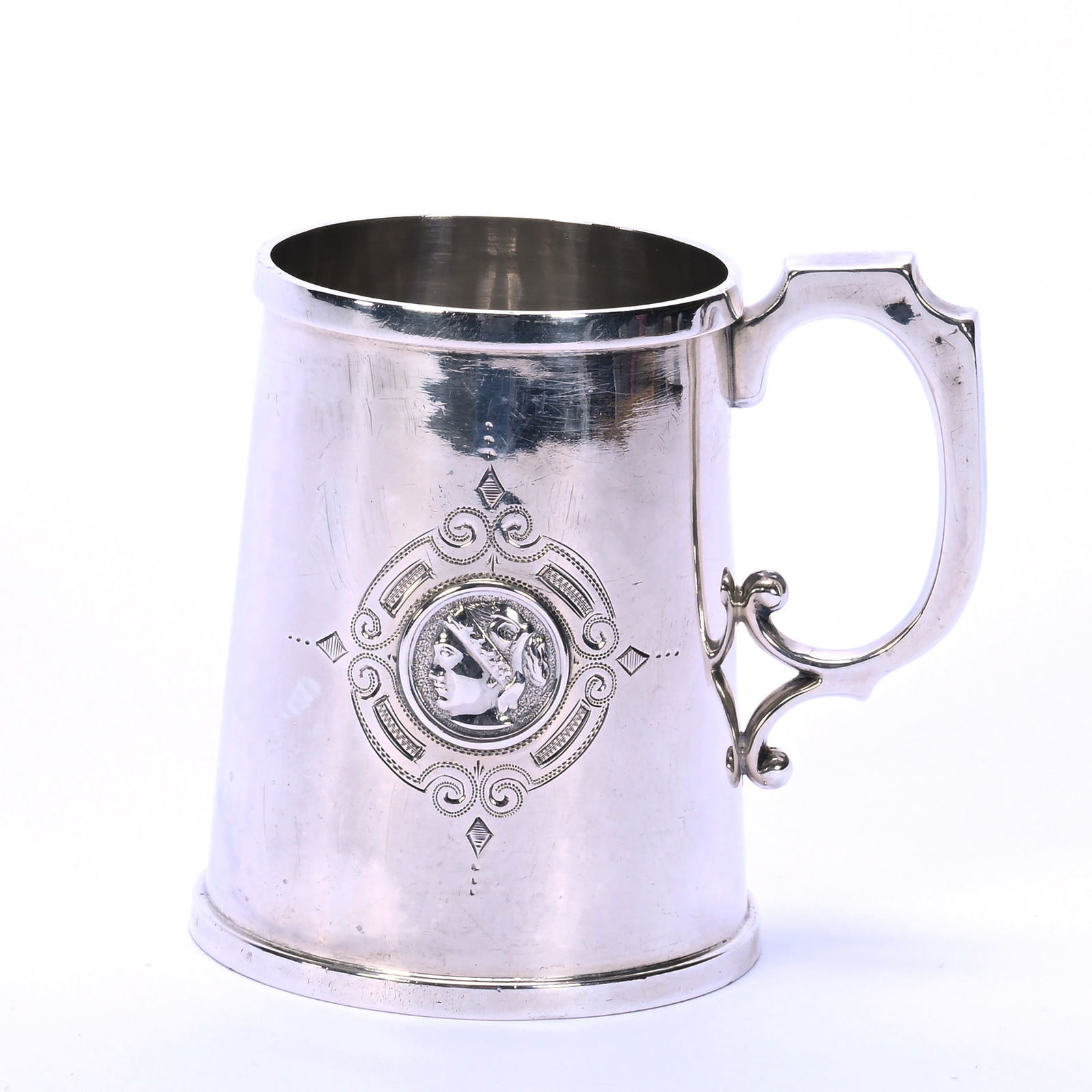 Solid American Coin Silver Child's Mug Marked 12 Coin (1 of 3)