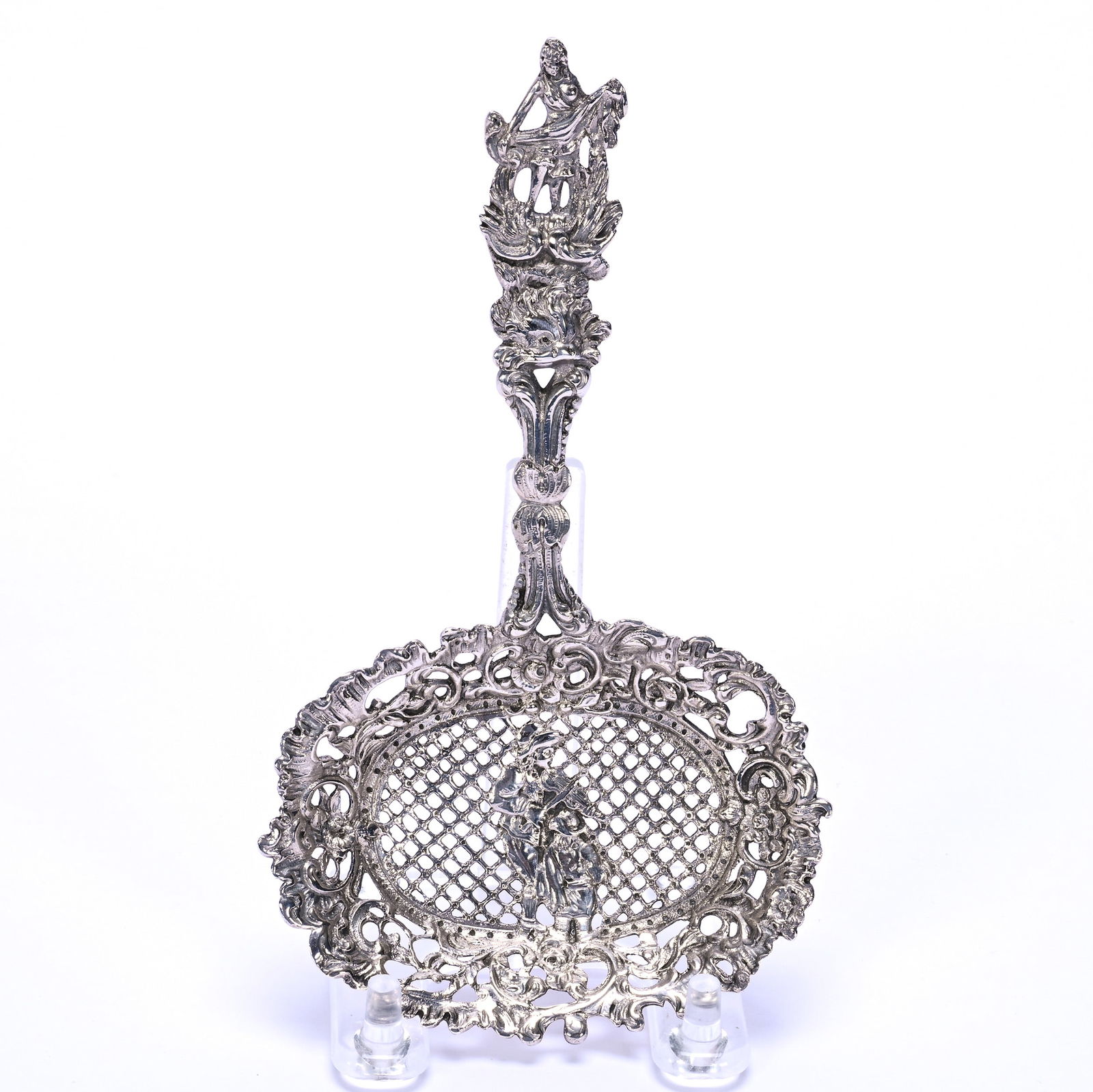 Solid Sterling Silver Tea Strainer, Unidentified Hallmarks (1 of 3)