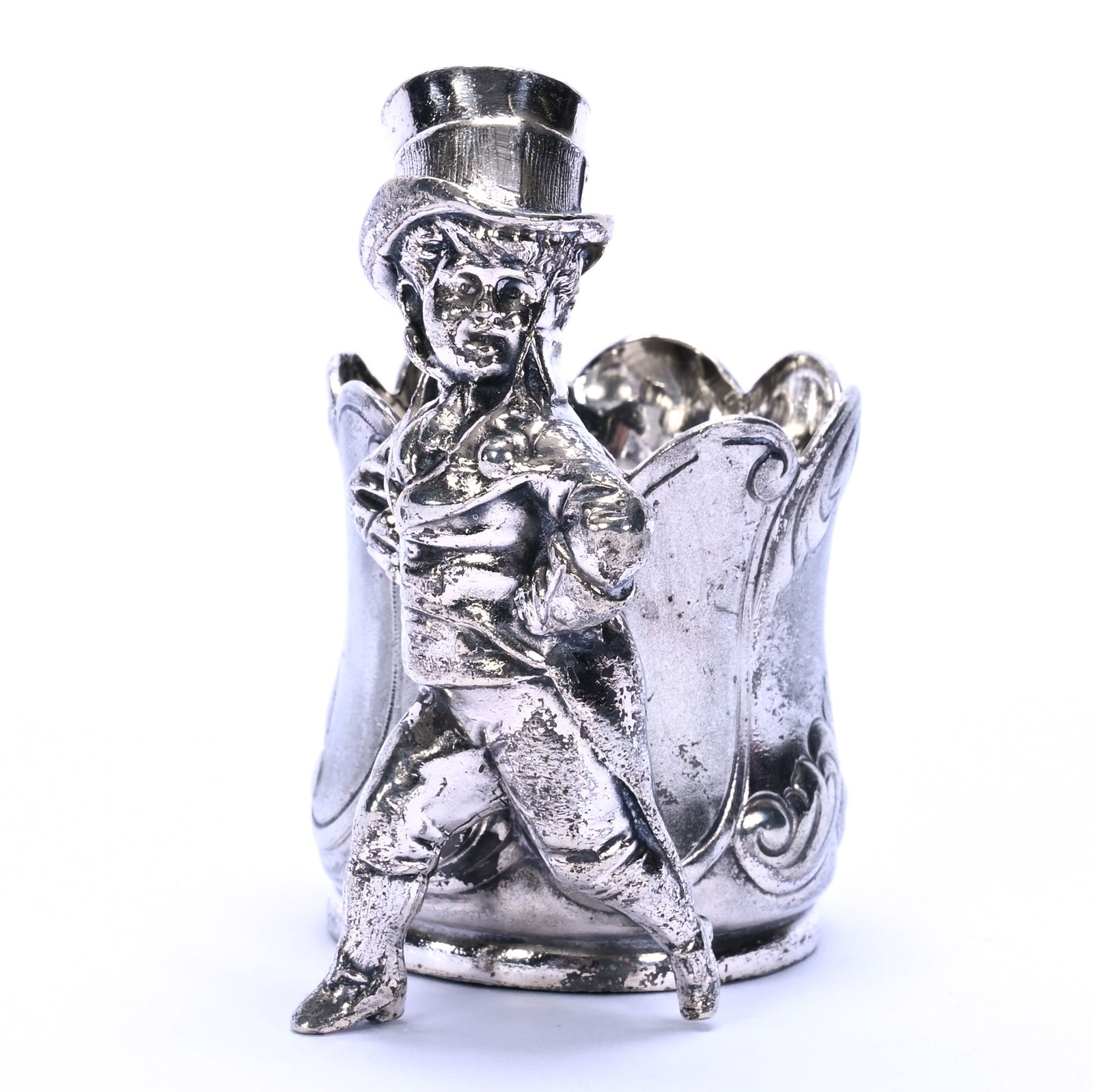 Silverplate Figural Napkin Ring Marked Hartford #2750 (1 of 3)