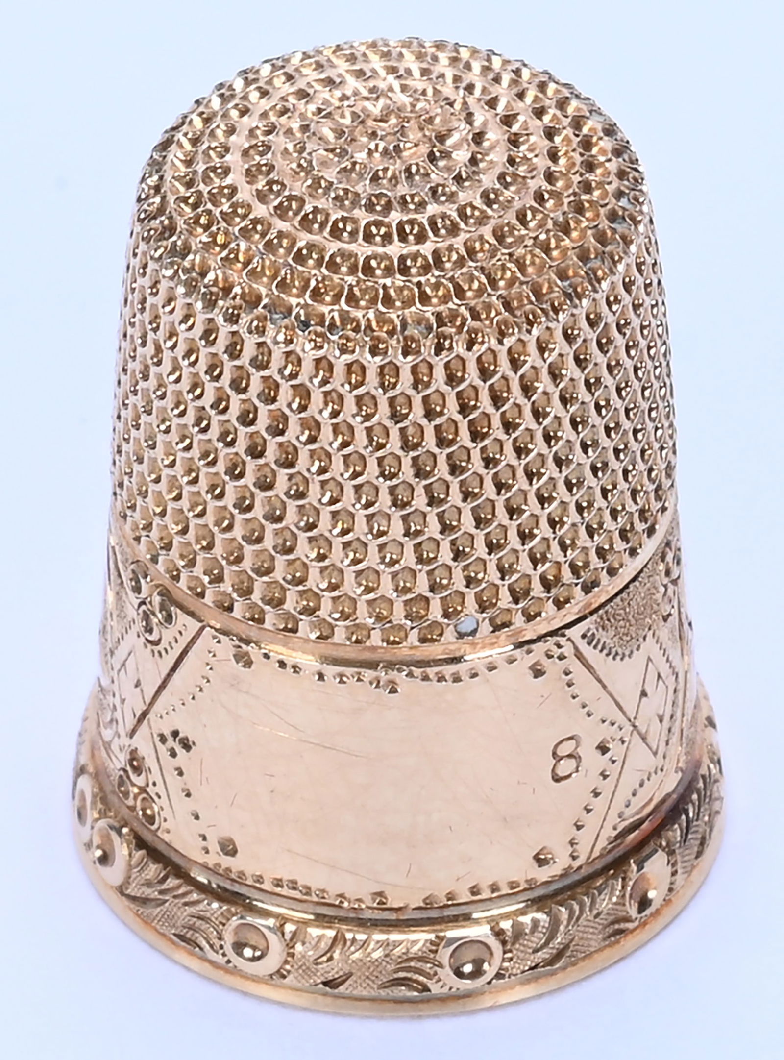 14k Solid Gold Thimble - 2