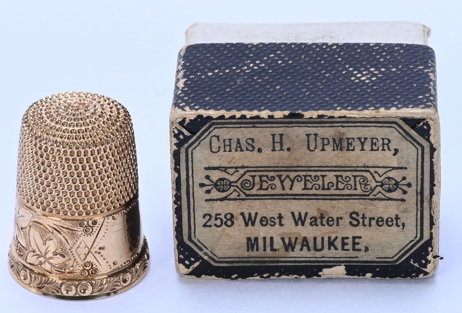 14k Solid Gold Thimble - 4