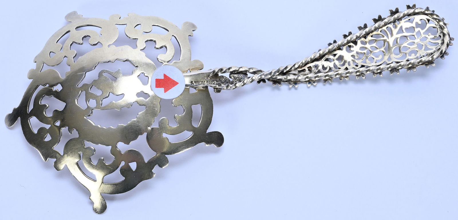 Solid Sterling Silver Nut Spoon, No Maker's Mark Visible - 2