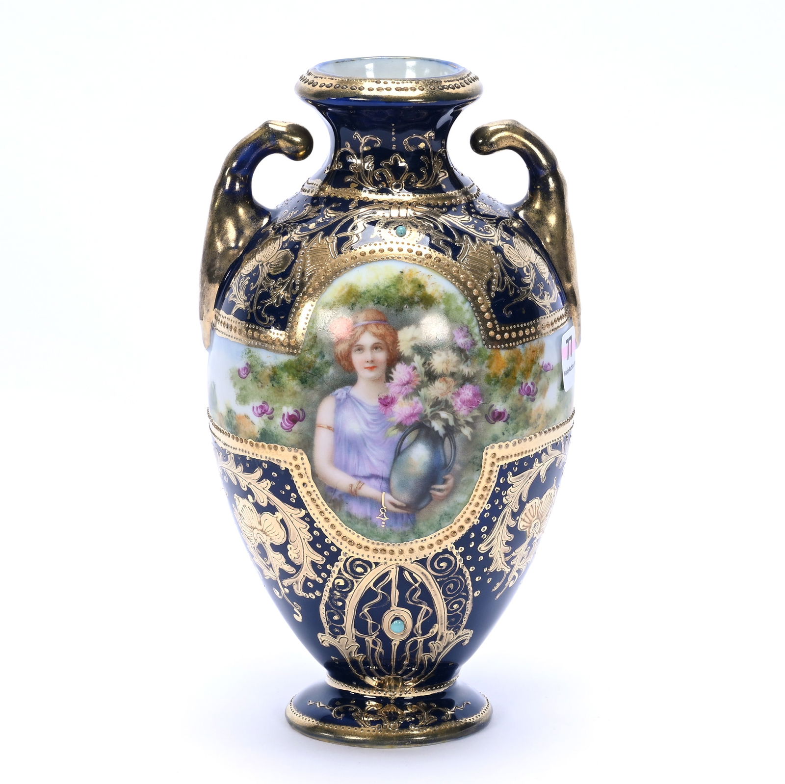 Vase, Two Handles, Marked Nippon (1 of 3)