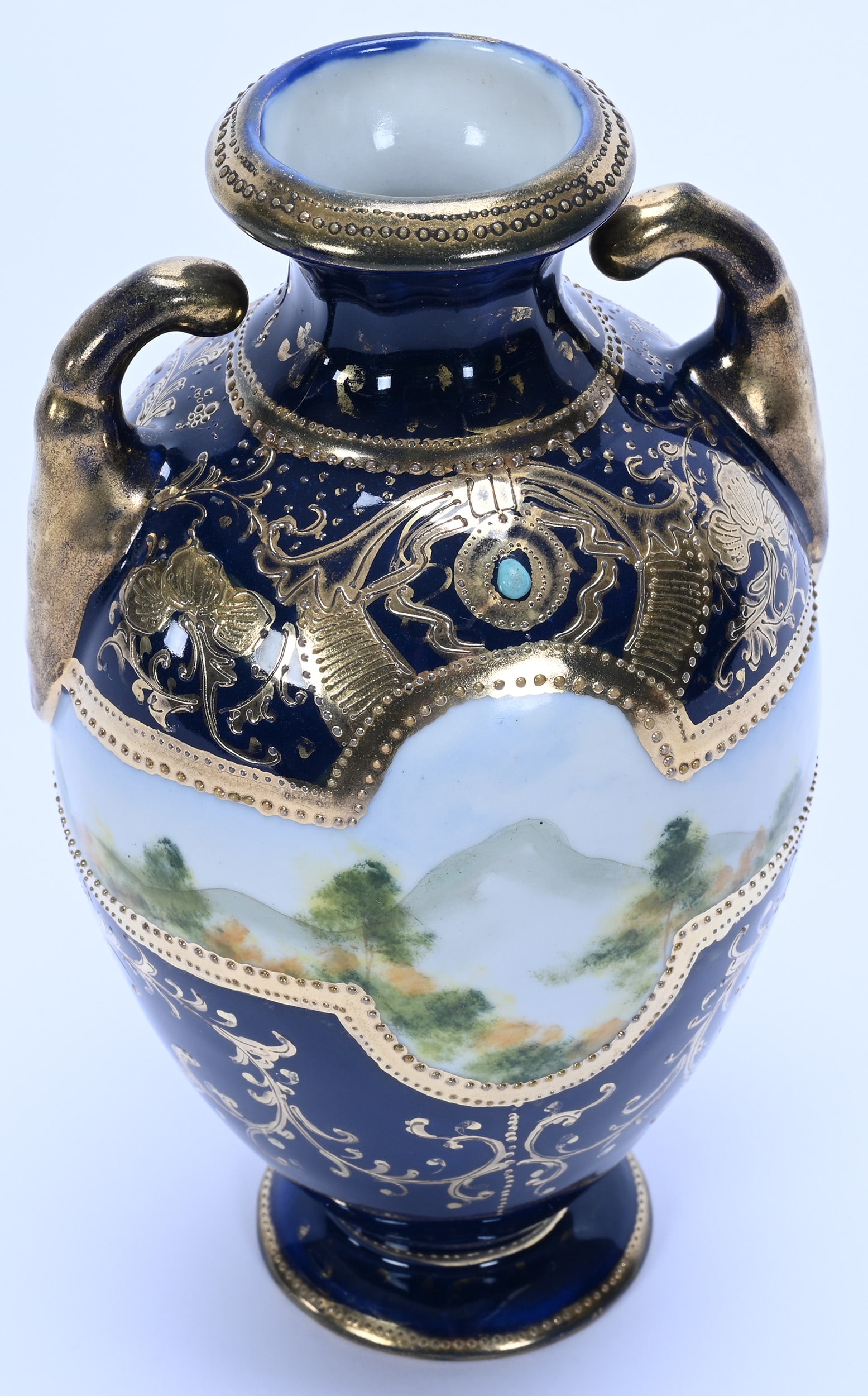Vase, Two Handles, Marked Nippon - 2