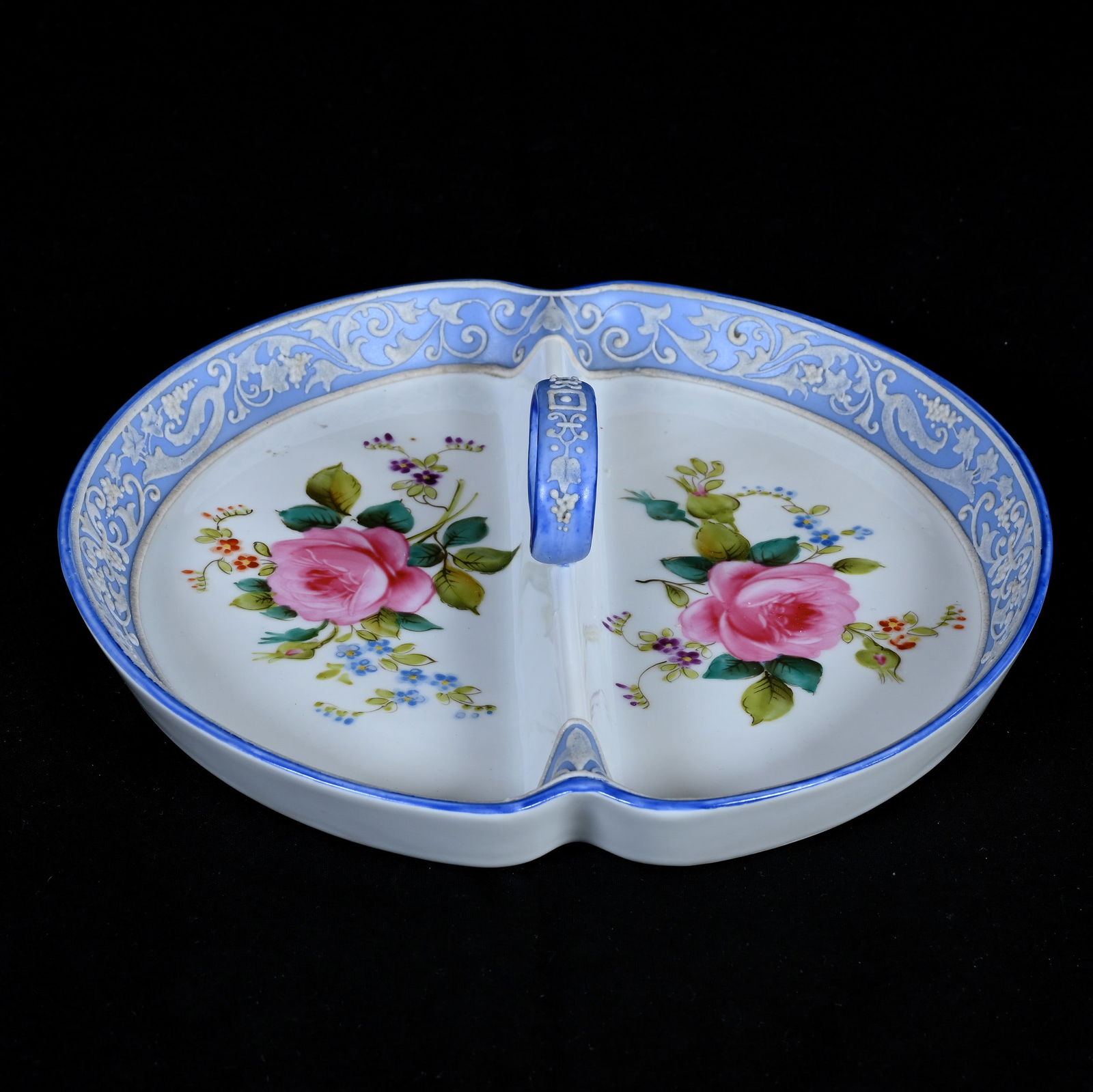 Handled Divided Tray Marked Nippon (1 of 2)