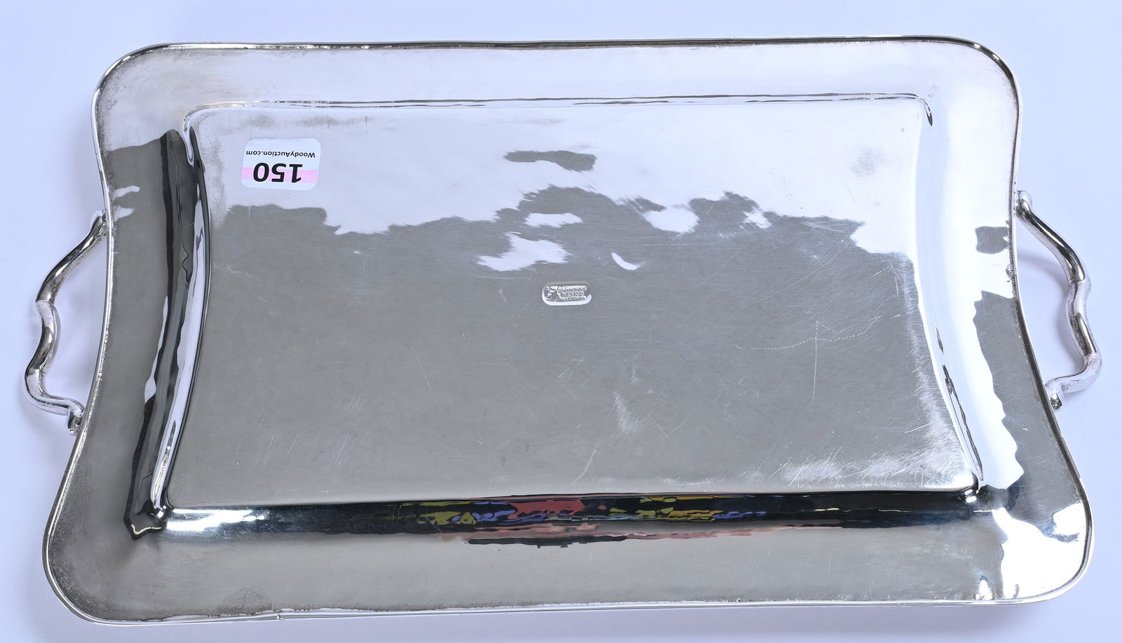 Solid Sterling Silver Serving Tray Marked Sanborns Mexico - 2