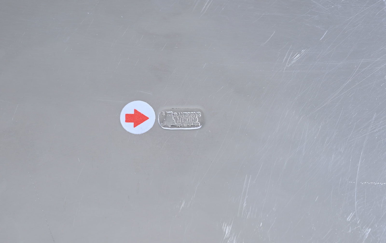 Solid Sterling Silver Serving Tray Marked Sanborns Mexico - 3