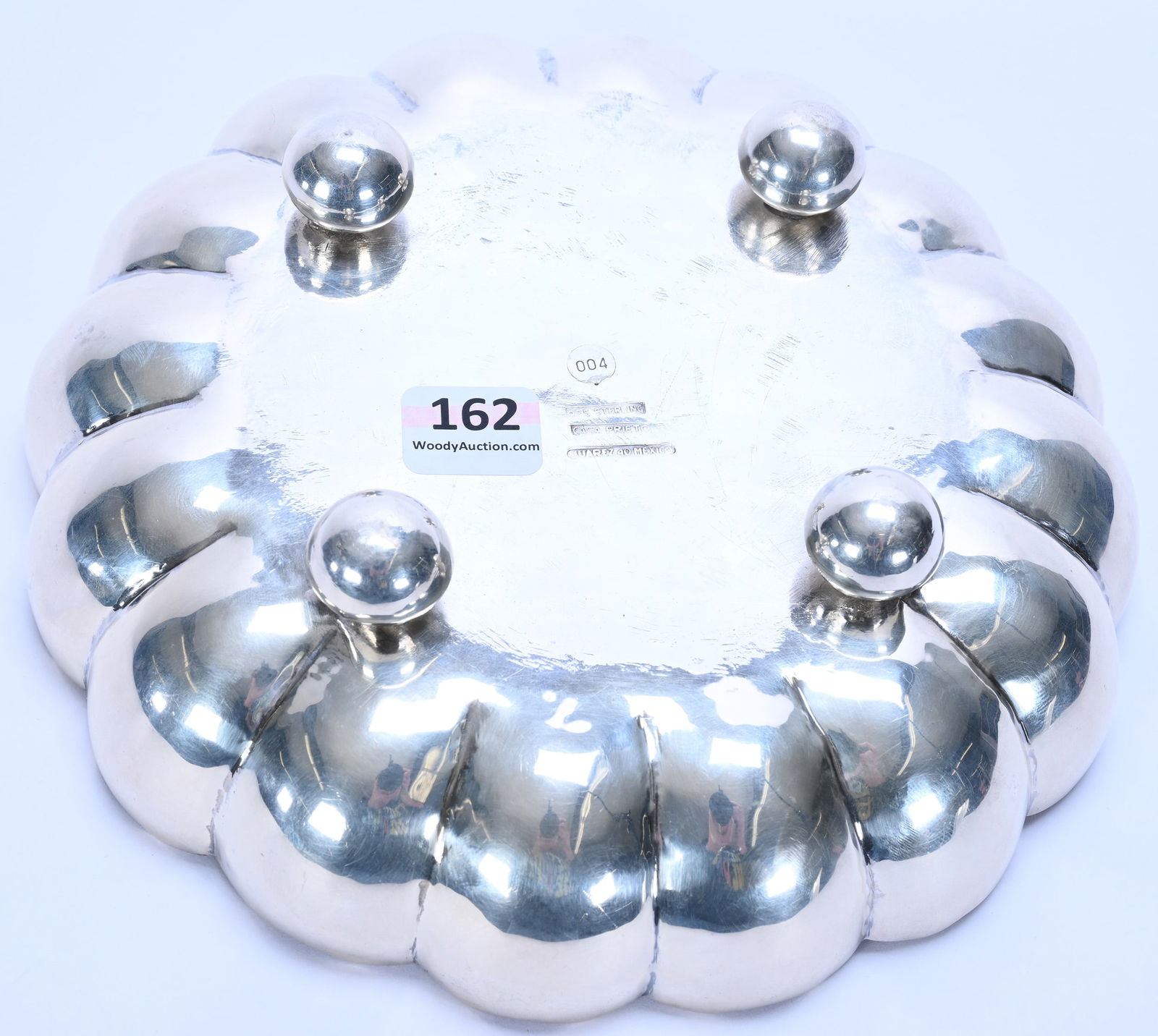 Solid Sterling Silver Bowl Marked Casa Prieto (Mexico City) - 2