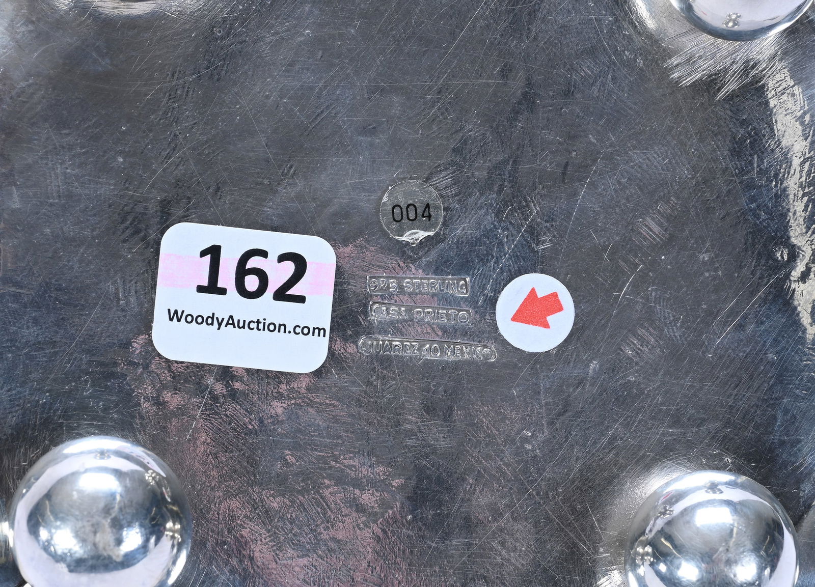 Solid Sterling Silver Bowl Marked Casa Prieto (Mexico City) - 3