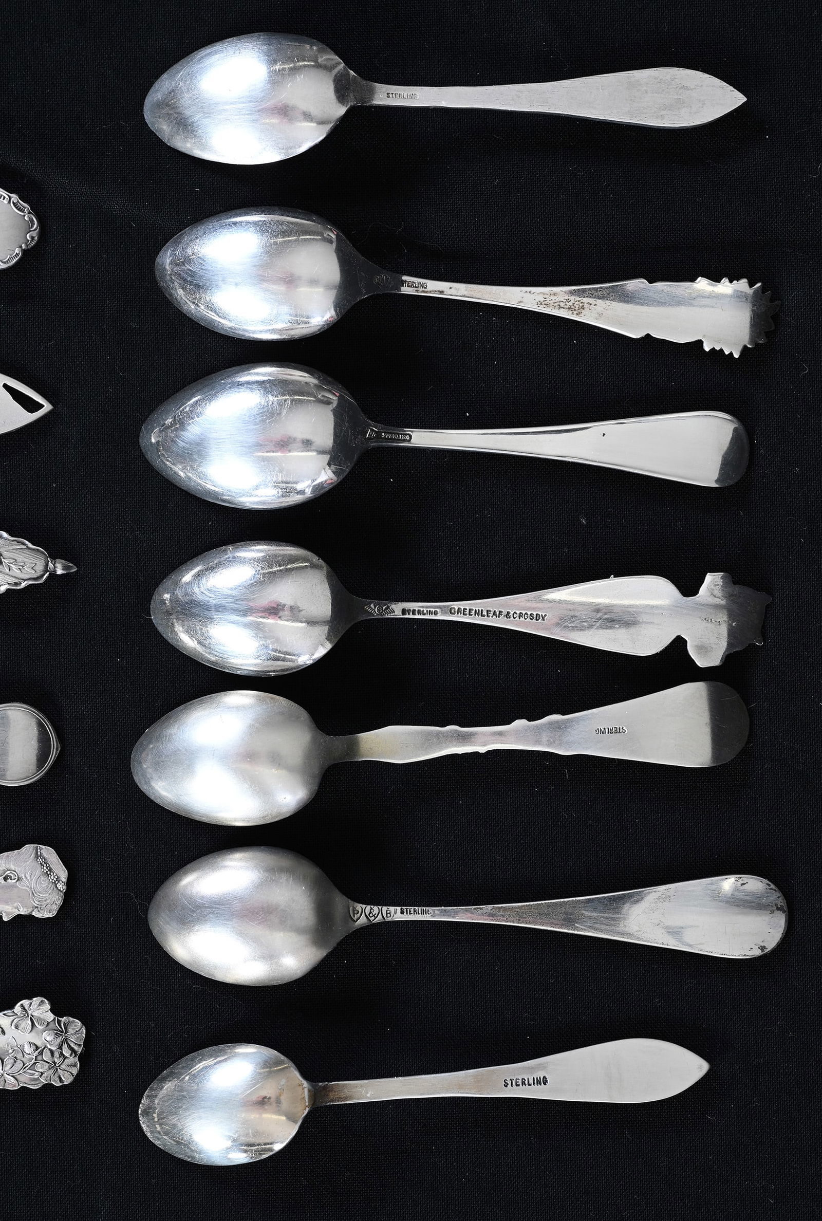 (13) Solid Sterling Silver Souvenir Demitasse Spoons - 5