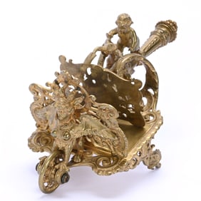 Victorian Solid Brass Figural Letter Holder