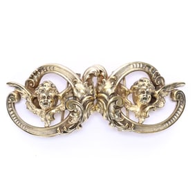 Solid Sterling Silver Belt Buckle Set Marked Kerr & Company #338