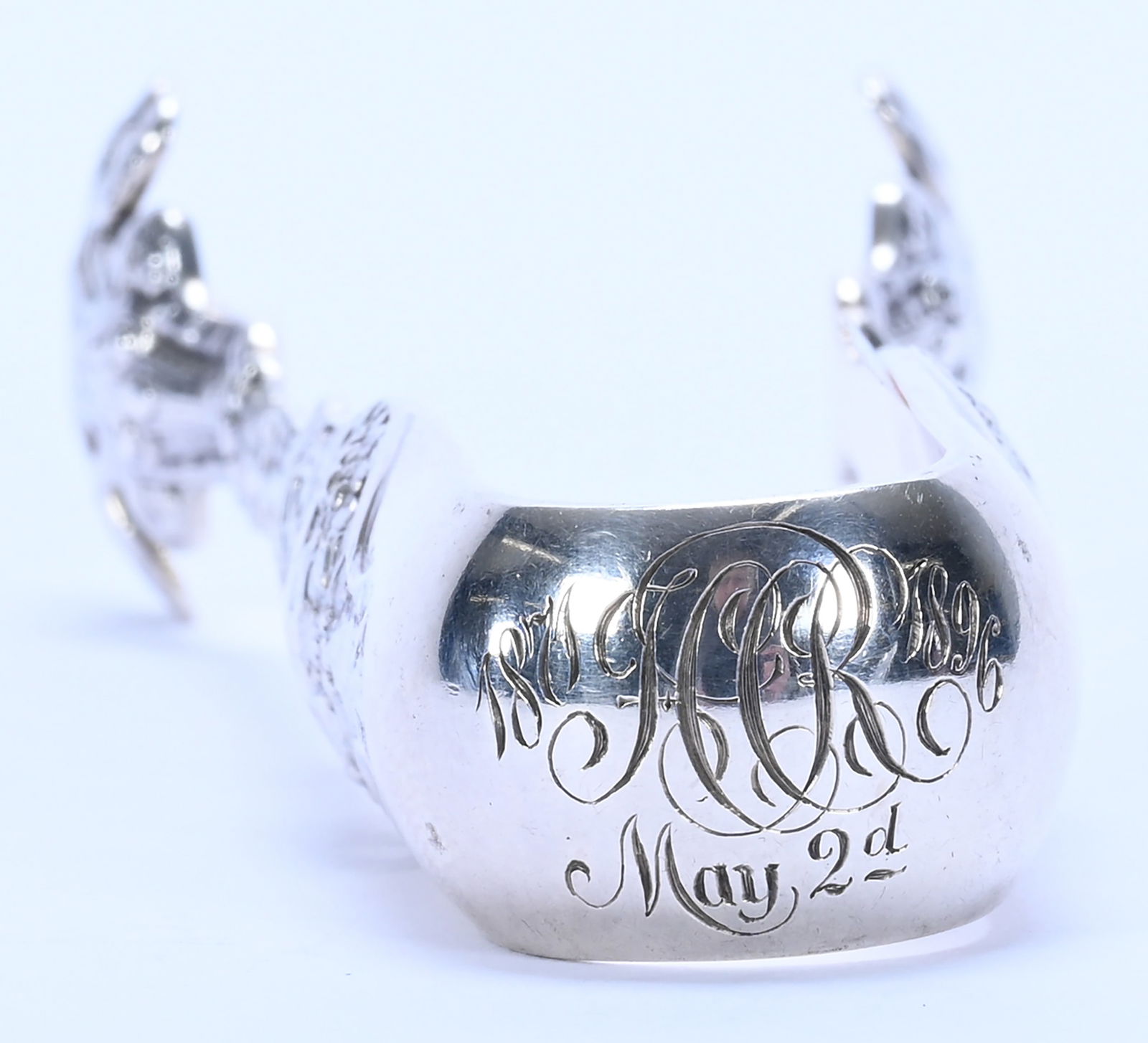 Solid Sterling Silver Tongs Marked Gorham - 2