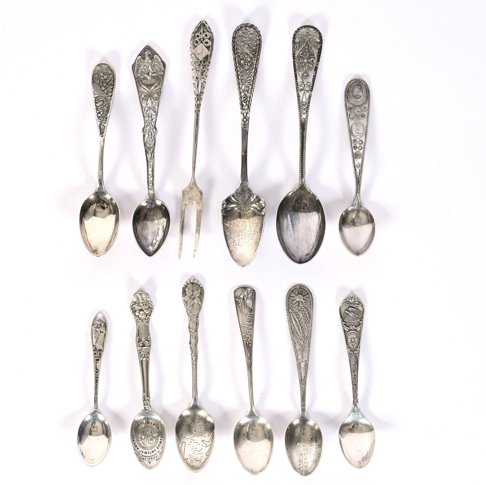(12) Solid Sterling Silver Spoons With Various Maker's Marks (1 of 6)