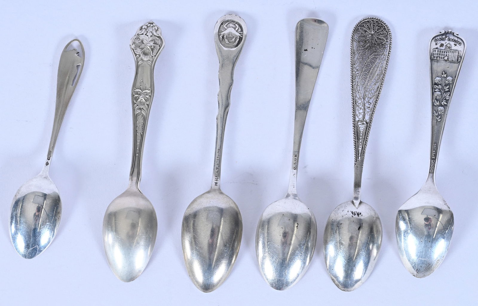 (12) Solid Sterling Silver Spoons With Various Maker's Marks - 6