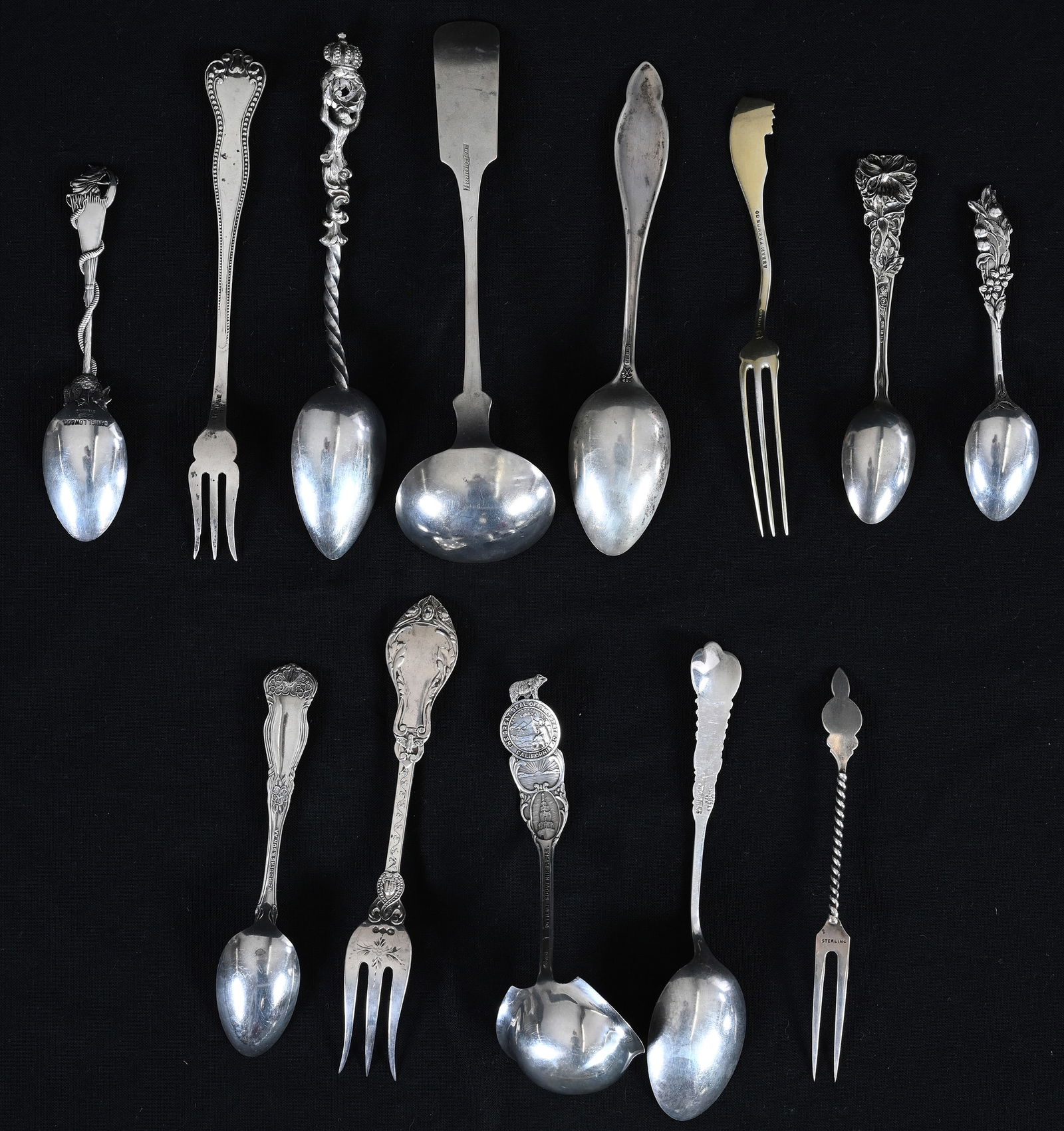 (13) Solid Sterling & Coin Silver Spoons & Forks - 4