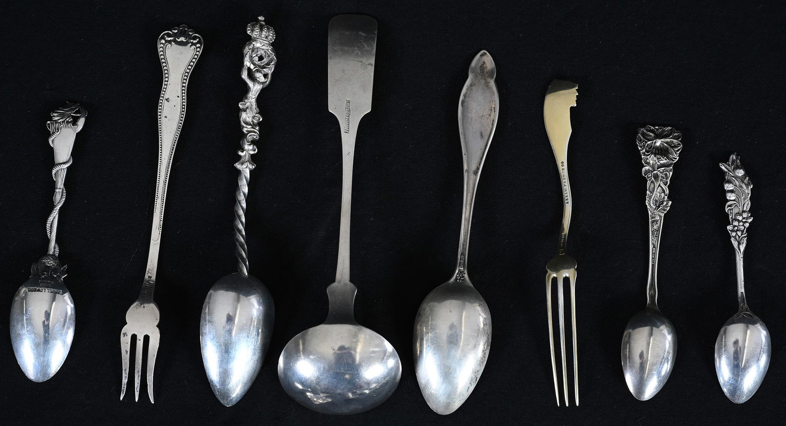 (13) Solid Sterling & Coin Silver Spoons & Forks - 5