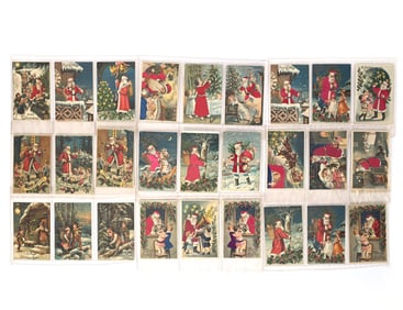 Over (90) Christmas Postcards In Album, Nice Grouping