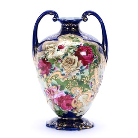 Vase, Two Handles, Marked Nippon