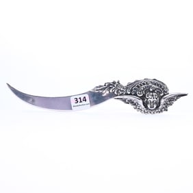 Solid Sterling Silver Letter Opener Marked Kerr & Company