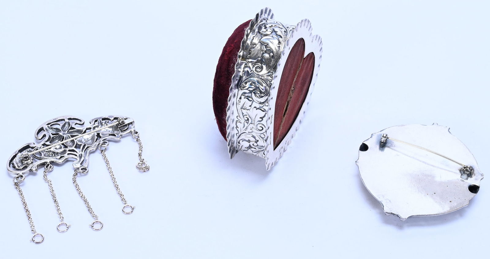 Solid Sterling Silver Set, Three Pieces - 2