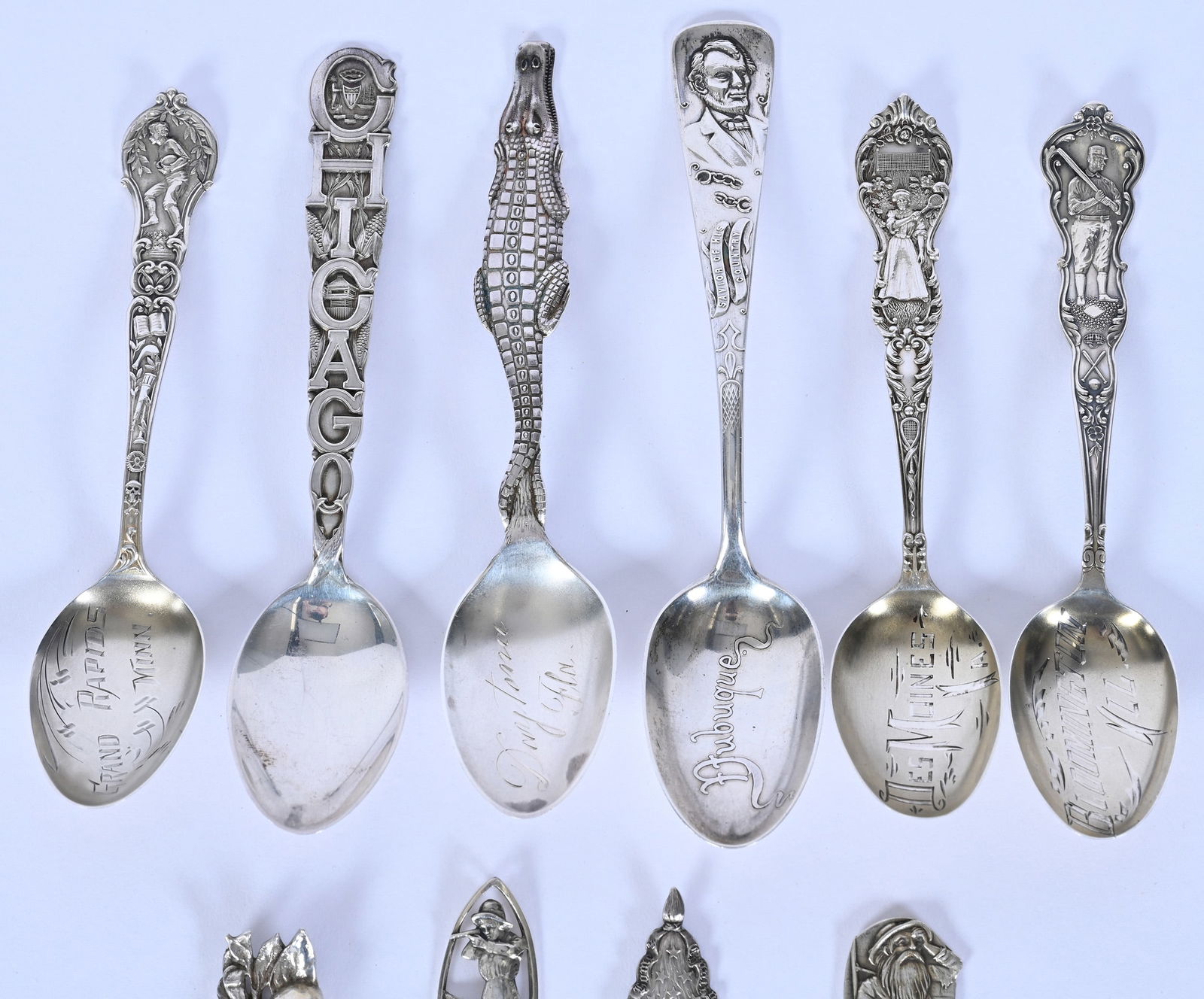(10) Solid Sterling Silver Spoons Including - 2