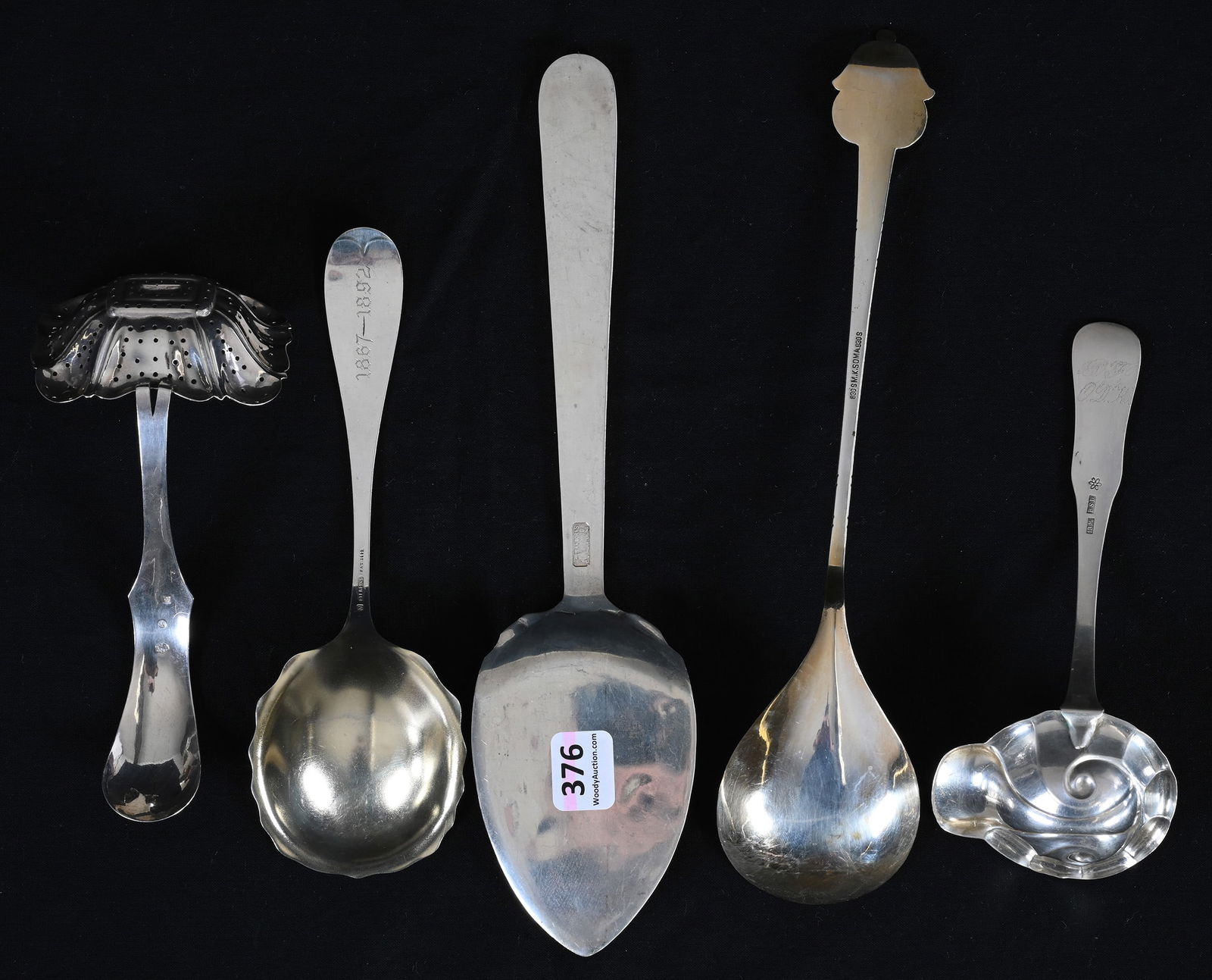 (5) Solid Sterling & Coin Silver Serving Pieces - 2