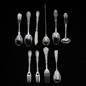 (10) Solid Sterling & Coin Silver Flatware Items