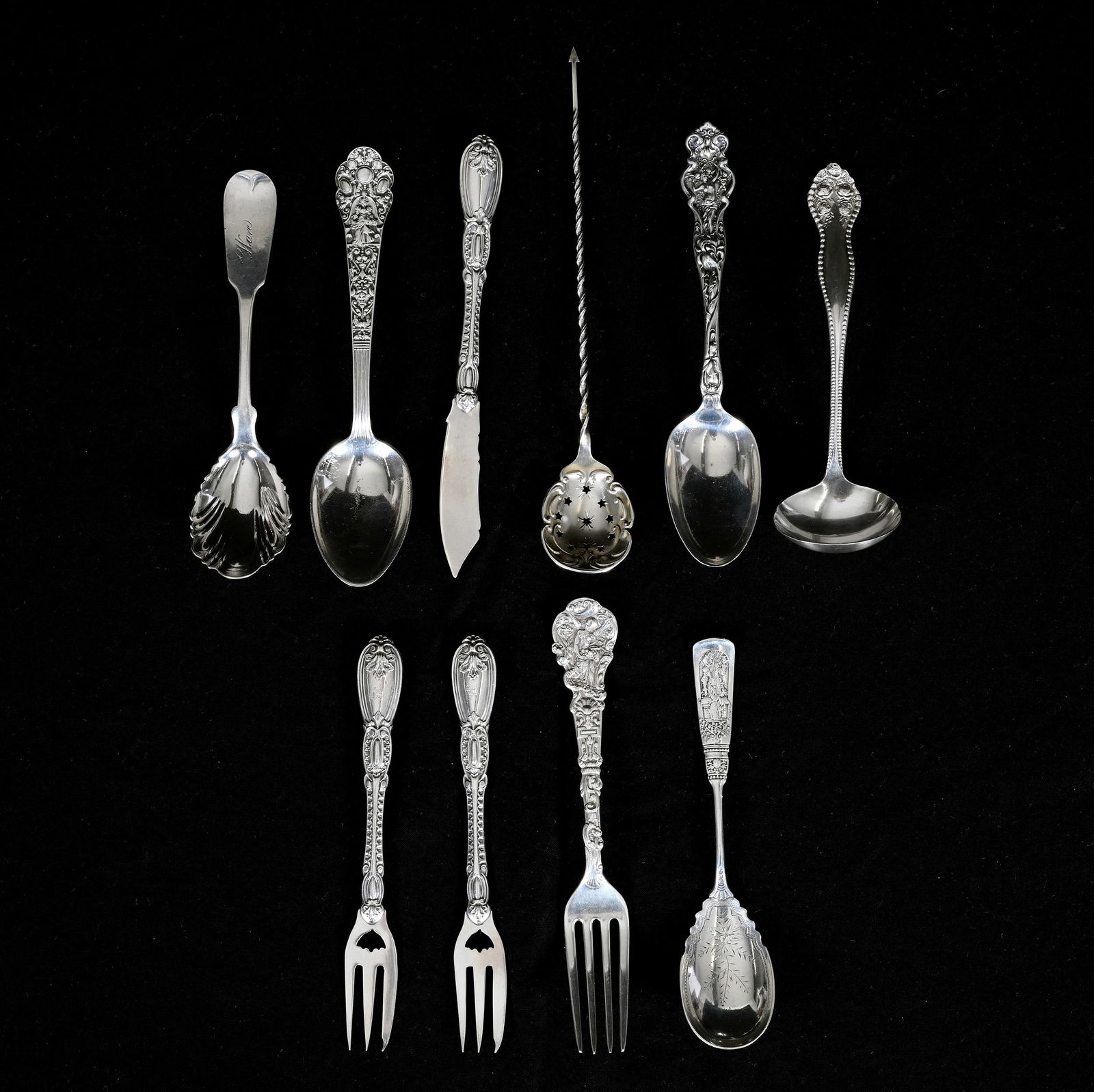 (10) Solid Sterling & Coin Silver Flatware Items (1 of 6)