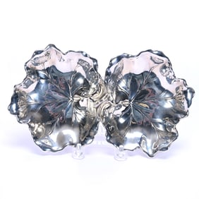 Solid Sterling Silver Handled Divided Bonbon